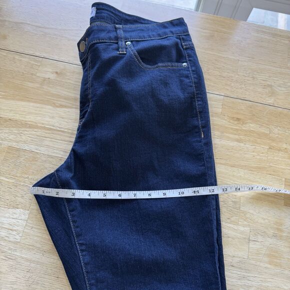 Lane Bryant Flex Magic Waistband Mid Rise Pedal Crop Jeans Denim Size 16 EUC - Picture 12 of 13